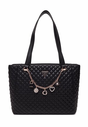 Shopping bag - screziato mottled black