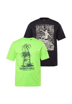 PACK OF 2 SHORT SLEEVE CHEST - Printtipaita - neon green