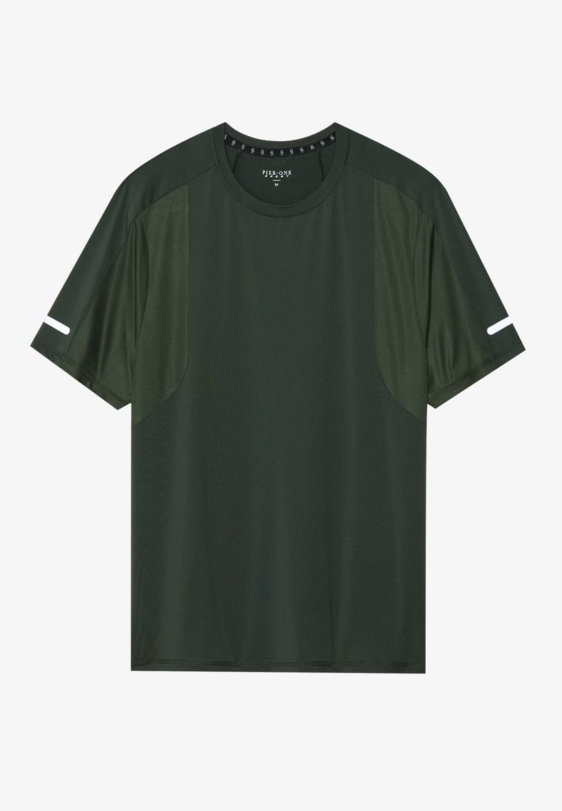 Pier One Sport Sport T-shirt donkergroen Pier One Sport Sport T-shirt donkergroen