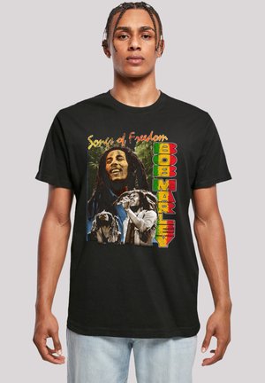 BOB MARLEY FREEDOM VINTAGE REGGAE MUSIC - Print T-shirt - schwarz