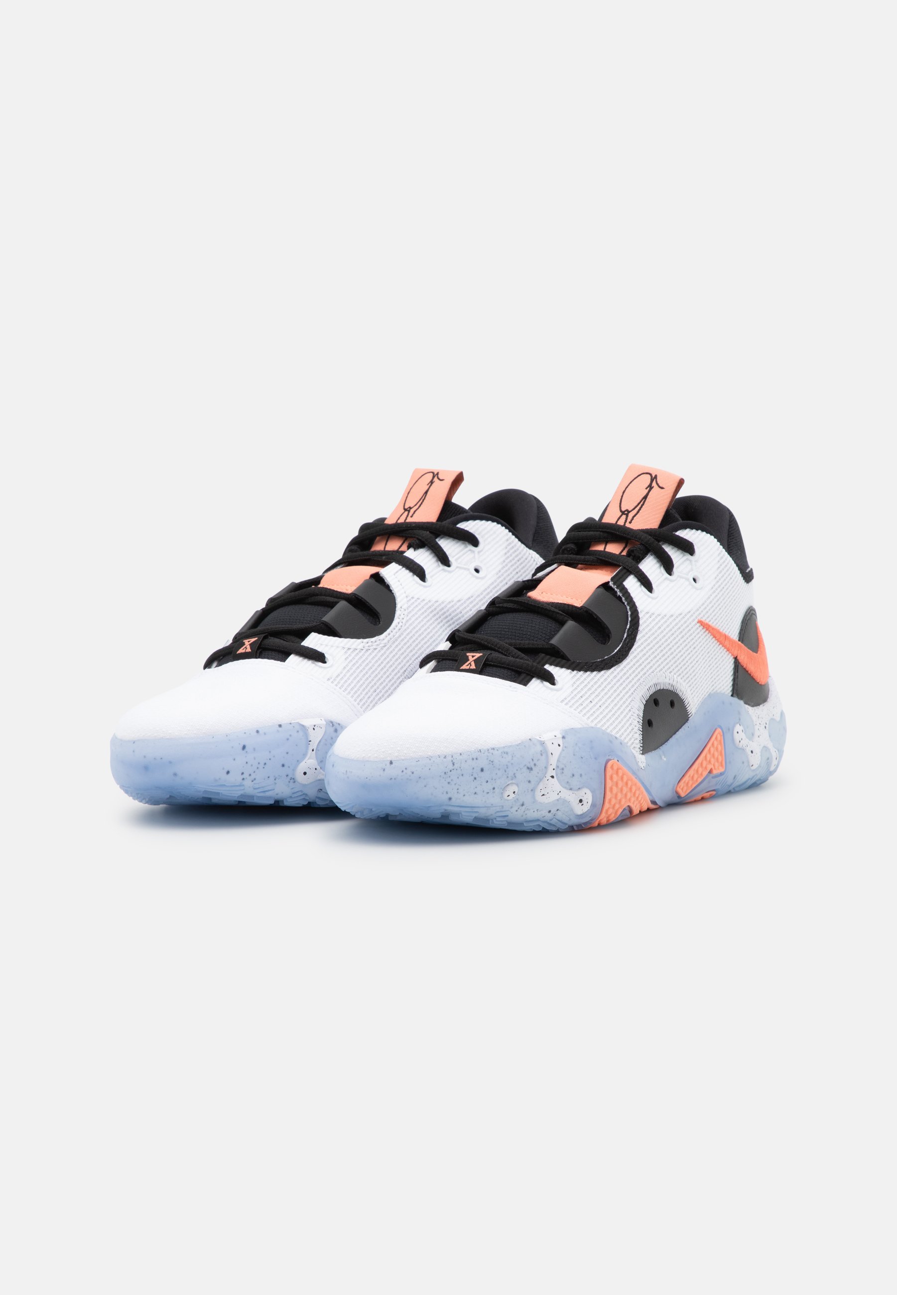 Nike Performance PG 6 - Scarpe da basket - white/crimson  bliss/black/thunder blue/bianco - Zalando.it