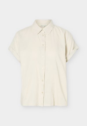 TOM TAILOR, BLOUSE SHORTSLEEVE  - Button-down blouse - sand stone beige