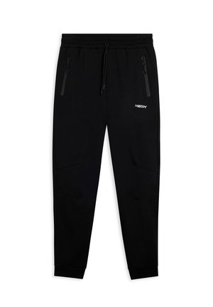 CARROT FIT INTERLOCK WITH SIDE ZIPS - Pantaloni sportivi - black