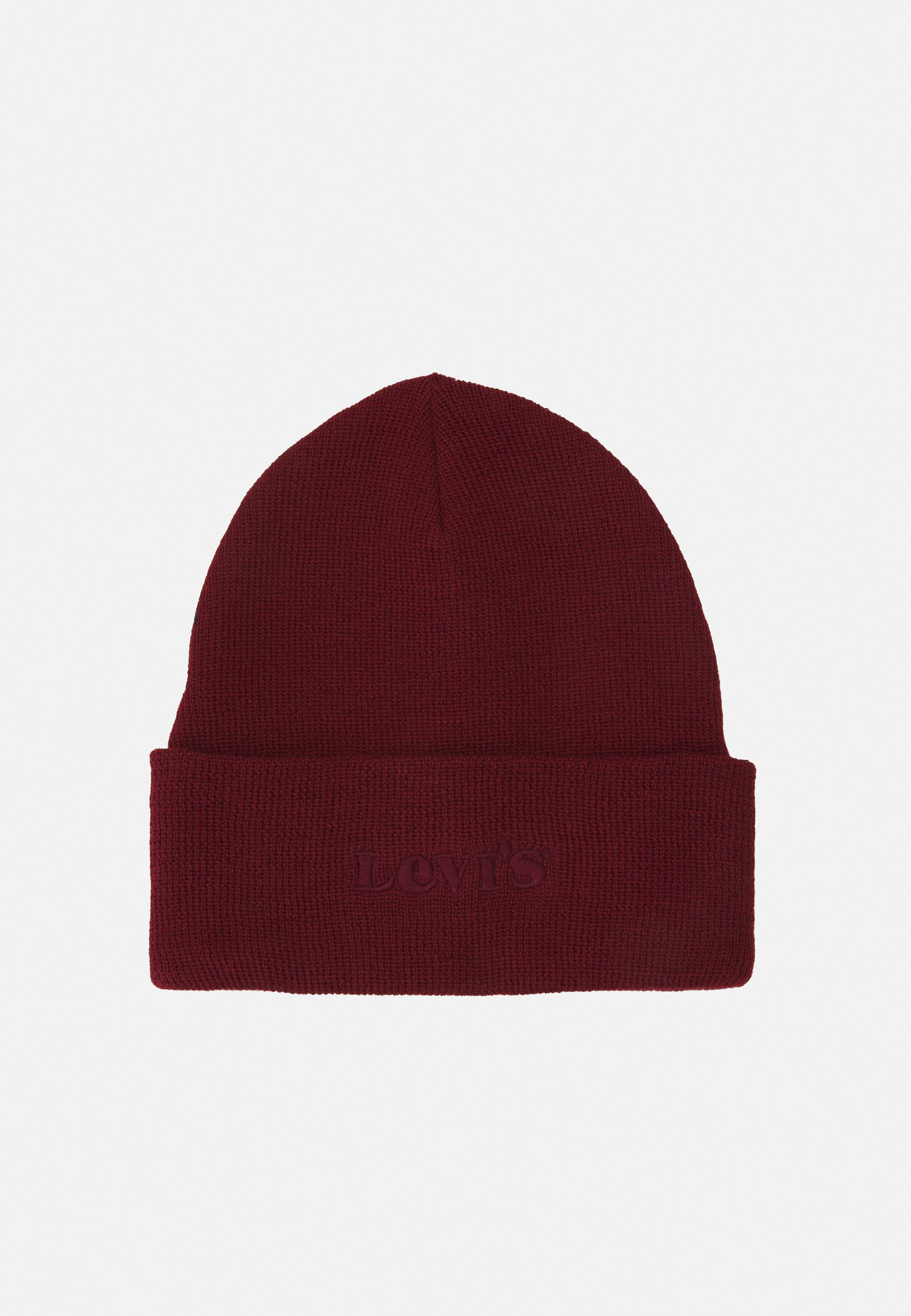 Levi S Modern Vintage Logo Beanie Unisex Mutze Bordeaux Dunkelrot Zalando De