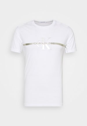 SEASONAL MONOGRAM TEE UNISEX - T-shirt imprimé - bright white