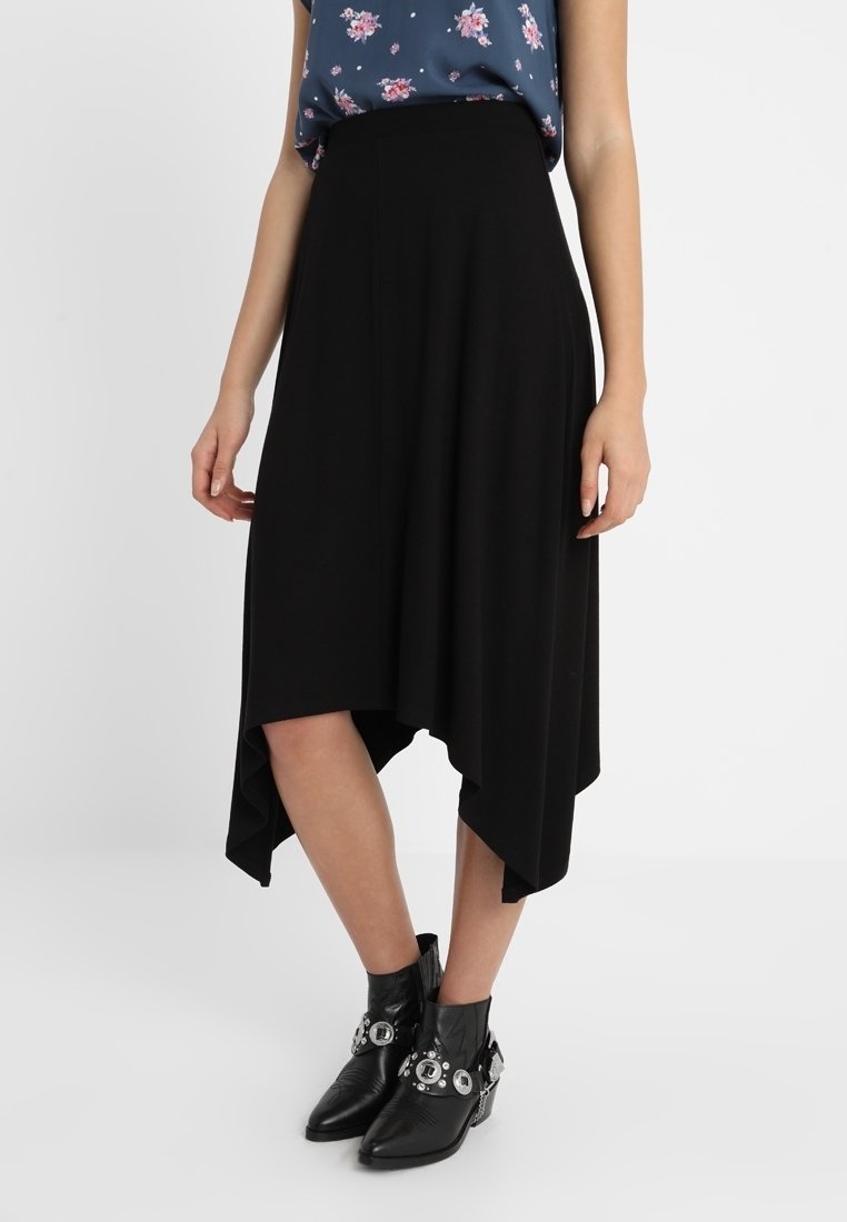 Even&Odd Falda larga - black