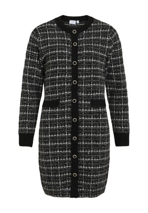 VILA VIAUDREY DRESS - Pulóverruha - black/white