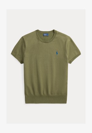 Polo Ralph Lauren, SHORT-SLEEVE CREWNECK SWEATER - Tricou basic - willow green