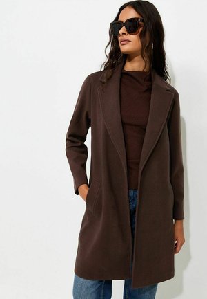 New Look, OPEN FRONT LONGLINE FORMAL COAT - Mantel - rust