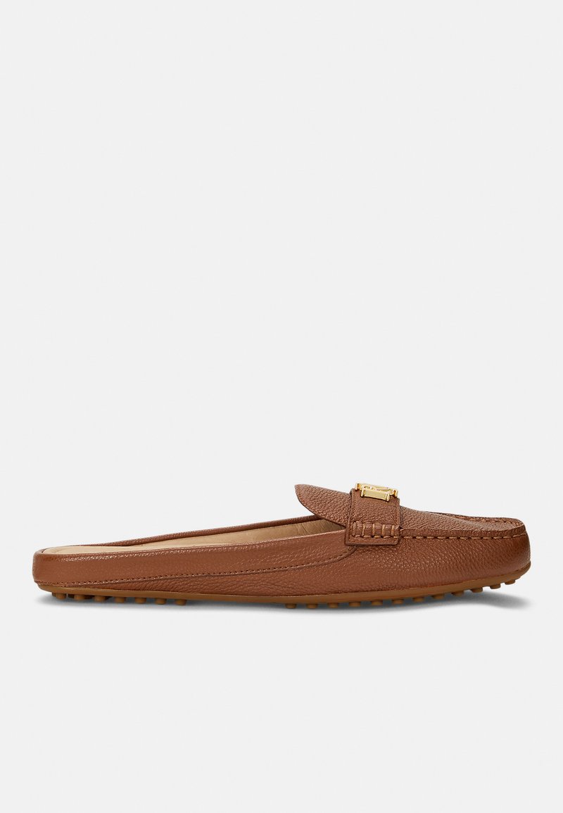Lauren Ralph Lauren BARNSBURY PEBBLED LEATHER MULE - Iešļūcenes - tan