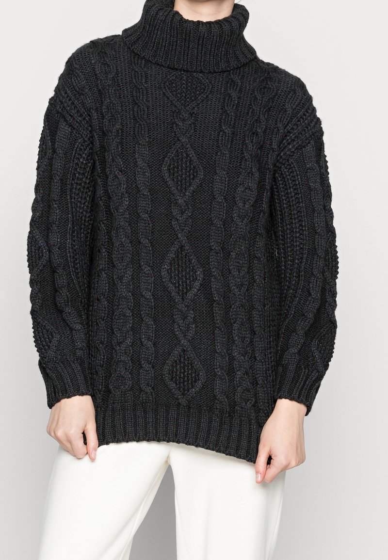 Monki Strickpullover - black