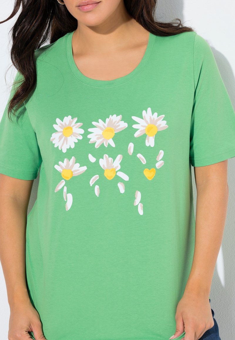Ulla Popken T-shirt imprimé - green/vert Ulla Popken T-shirt imprimé - green/vert