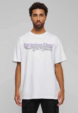 Forgotten Faces DRAGON TEE - Triko s potiskem - white