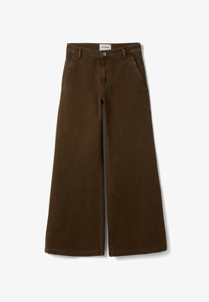 Stefanel, STRAIGHT-FIT JEANS.. - Wide Leg - dark brown