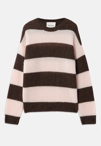 CLOSED STRIPE CREW NECK JUMPER - Džemper - espresso brown