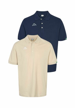 LOGO MALTAXITA 2-PACK - Poloskjorter - blue marine/beige fog