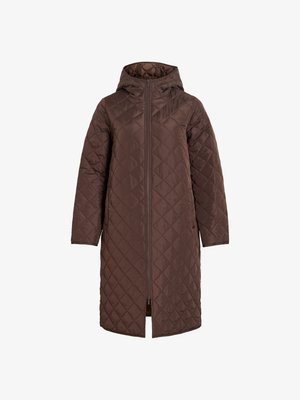 VILA, VITATE HOODED - Zimný kabát - coffee bean
