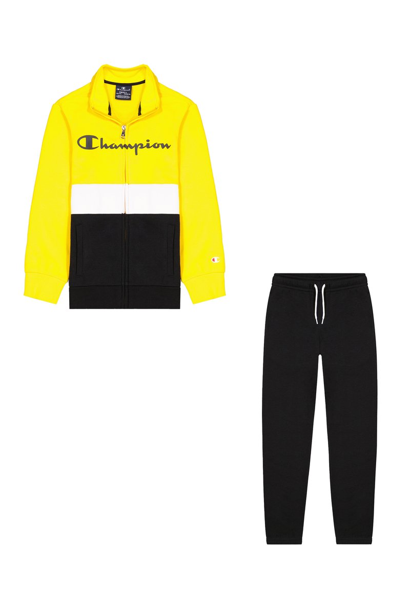 Kinder Jumpsuits & Playsuits | Champion SWEATSUITS FULL ZIP UNISEX Trainingsanzug yellow/black/gelb - IZ80998 Kinder Jumpsuits & Playsuits | Champion SWEATSUITS FULL ZIP UNISEX Trainingsanzug yellow/black/gelb - IZ80998
