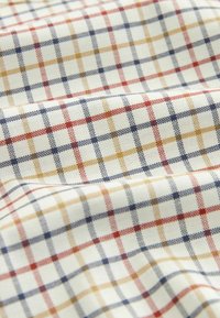 Next STRETCH OXFORD CHECK SHORT SLEEVE REGULAR FIT - Skjorta - ecru