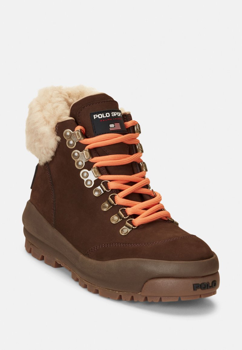 Polo Ralph Lauren SHEARLING TRIM SUEDE HIKING BOOT - Ankle  display picture 1