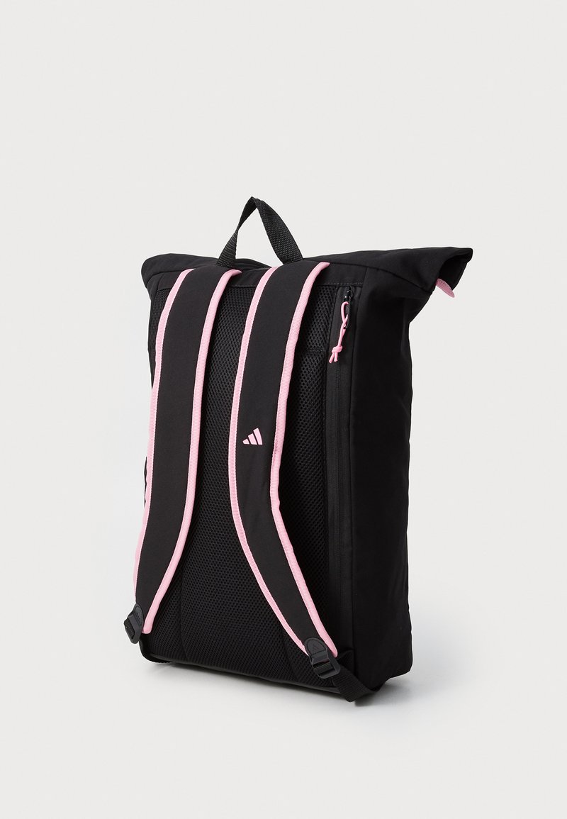 adidas backpack pink and black adidas Performance JUVENTUS HOME BACKPACK - Club wear - black/bliss pink/ black