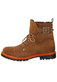 Scotch & Soda GALLIVANT - Cowboy/biker ankle boot - cognac
