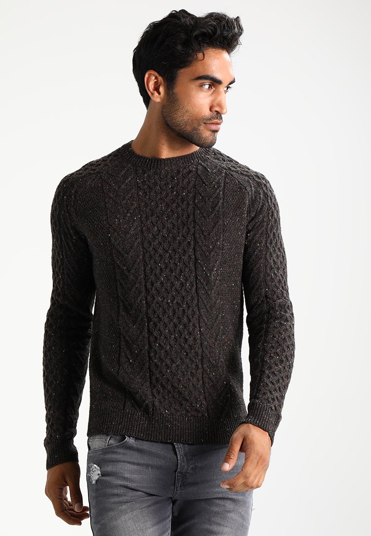 Brown Men's Knitwear | Free Delivery 