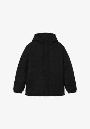 Mustmust must emapeldaga, millel on kapuuts, esiosa tõmbluku ja kahe küljetaskuga, ning tikand. Pehme, kerge materjal ja mugav lõige.