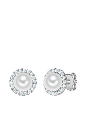 MUSCHELKERNPERLE ZIRKONIA - Ohrringe - silver-coloured