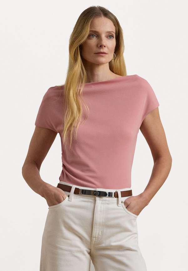MATTE JERSEY SHORT SLEEVE PULLOVER - Basic T-shirt - rose mauve