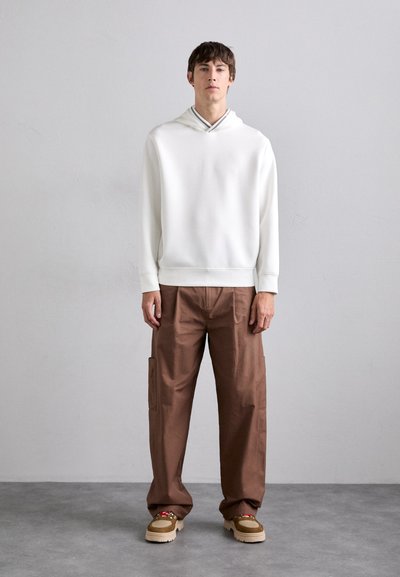 Emporio Armani FELPA - Hanorac - bianco caldo