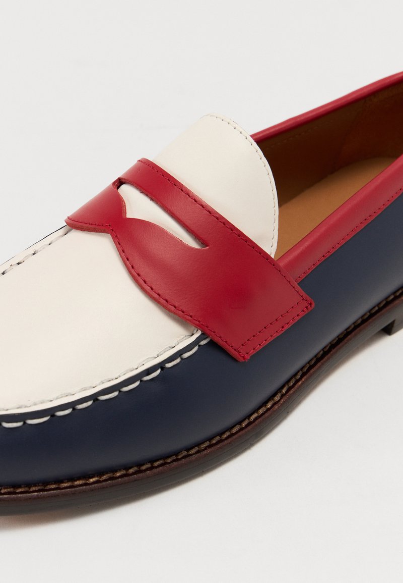 Ralph Lauren White Loafers with Red and Black Accents Handmade Men main image 2