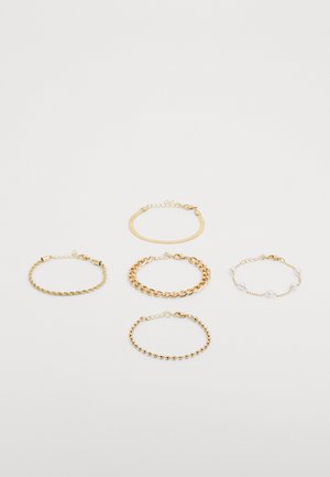 Pieces PCRAJA BRACELET 5 PACK - Pulsera - gold-coloured