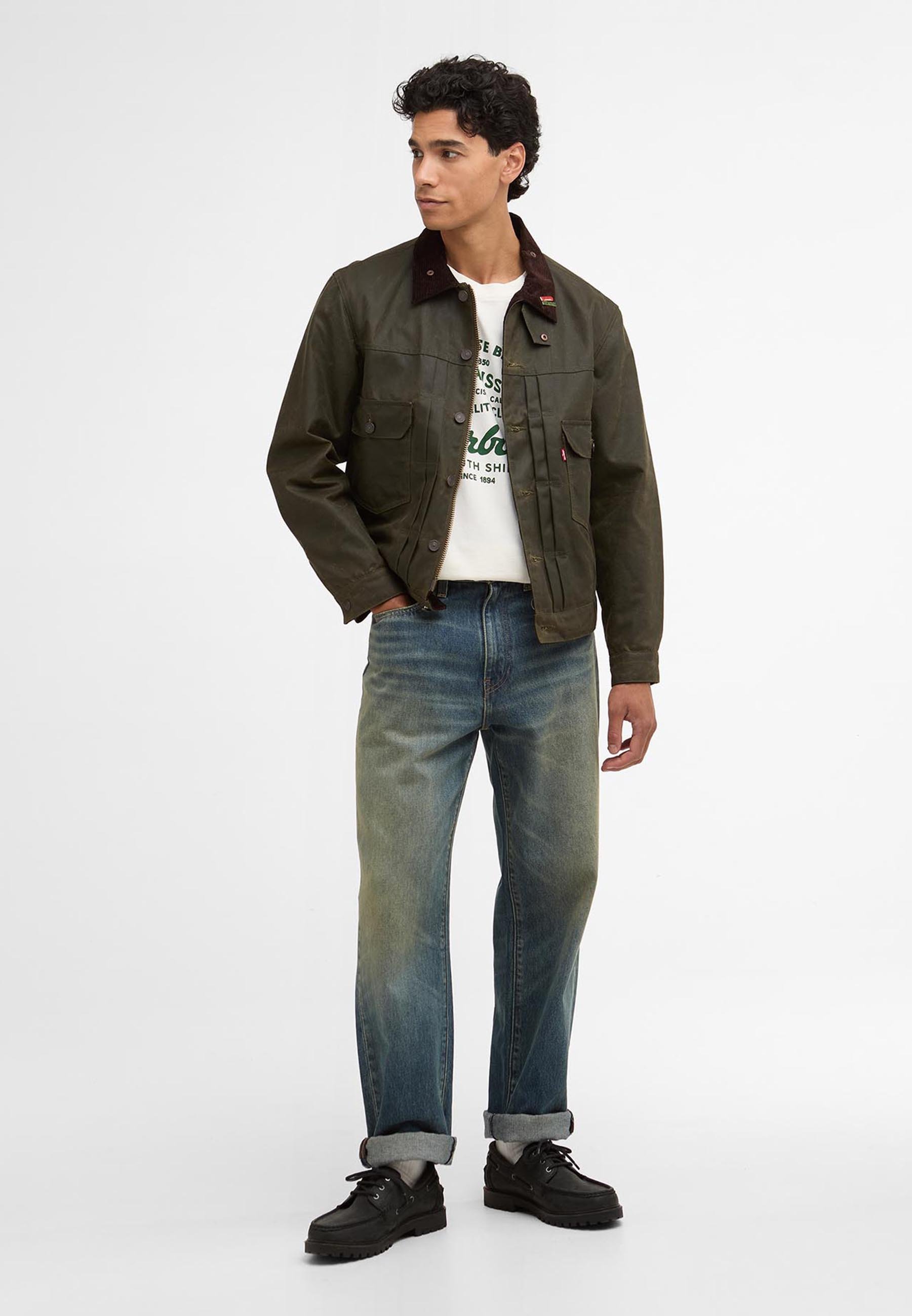 Barbour BARBOUR X LEVI'S® TYPE II WAXED JACKET - Jeansjacke