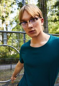 Lee SHAPED TEE - T-shirt básica - esmeralda