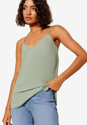 REGULAR FIT - Top - mottled green