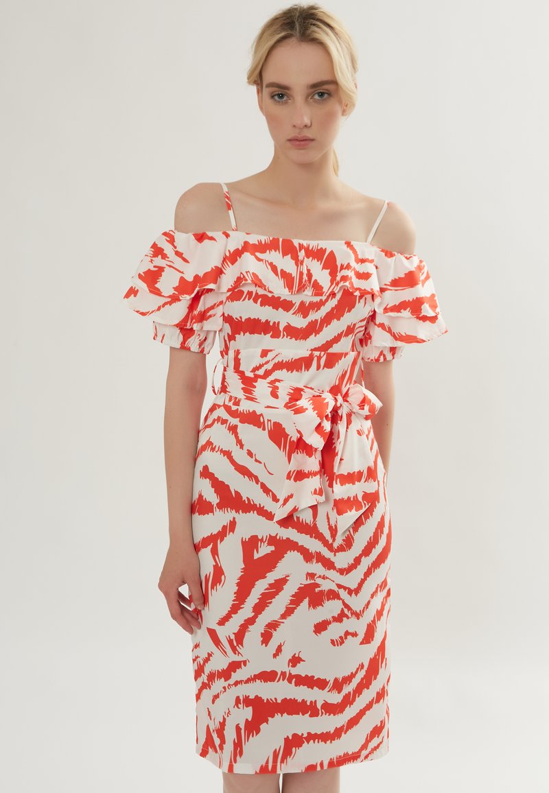 Damen Kleider | INFLUENCER OFF-SHOULDEREtuikleidmango/orange - QP79539 Damen Kleider | INFLUENCER OFF-SHOULDEREtuikleidmango/orange - QP79539