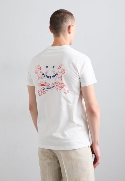 PS Paul Smith MENS SLIM FIT INTERNATIONAL - T-shirts med print - whites