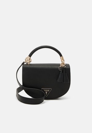 Guess GIZELE MINI SADDLE CROSSBODY - Umhängetasche - black