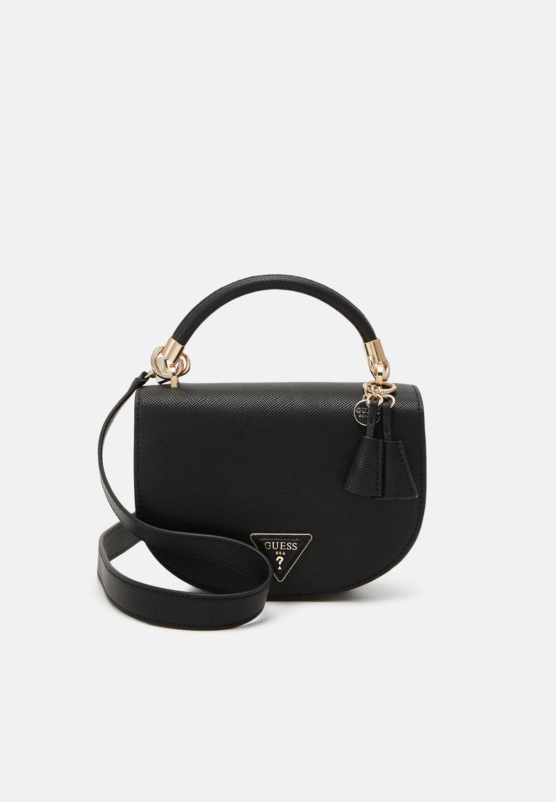 Guess GIZELE MINI SADDLE CROSSBODY - Torba preko tijela - black
