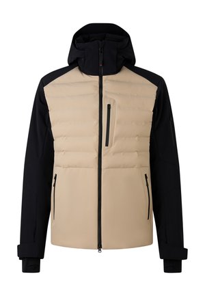 Veste de ski - beige schwarz