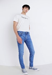 Pepe Jeans EGGO - Triko s potiskem - off white