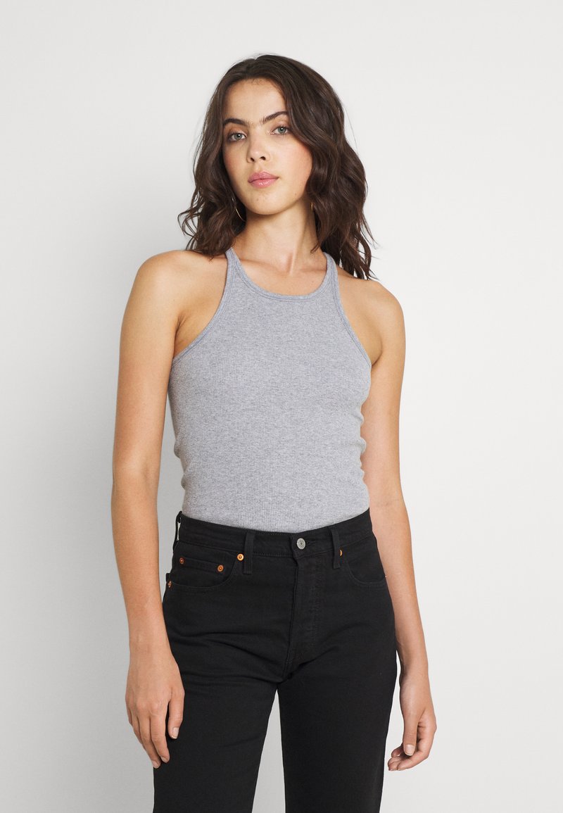 Levi's® HIGH NECK TANK - Top - starstruck heather grey