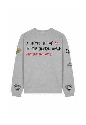 TATTOO BRUTAL EMBROIDERY UNISEX - Sweatshirt - mottled grey