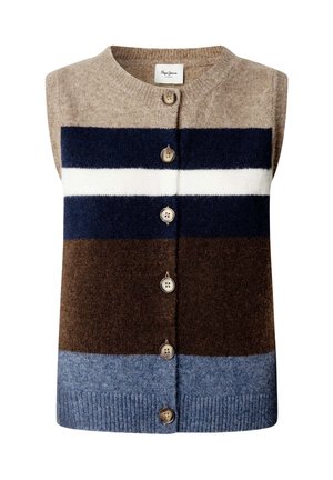 Pepe Jeans, ALANI VEST - Waistcoat - dark stone beige