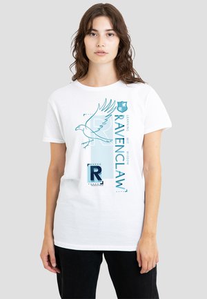 Cotton Soul, HARRY POTTER RAVENCLAW PATTERN CREST - Print T-shirt - white