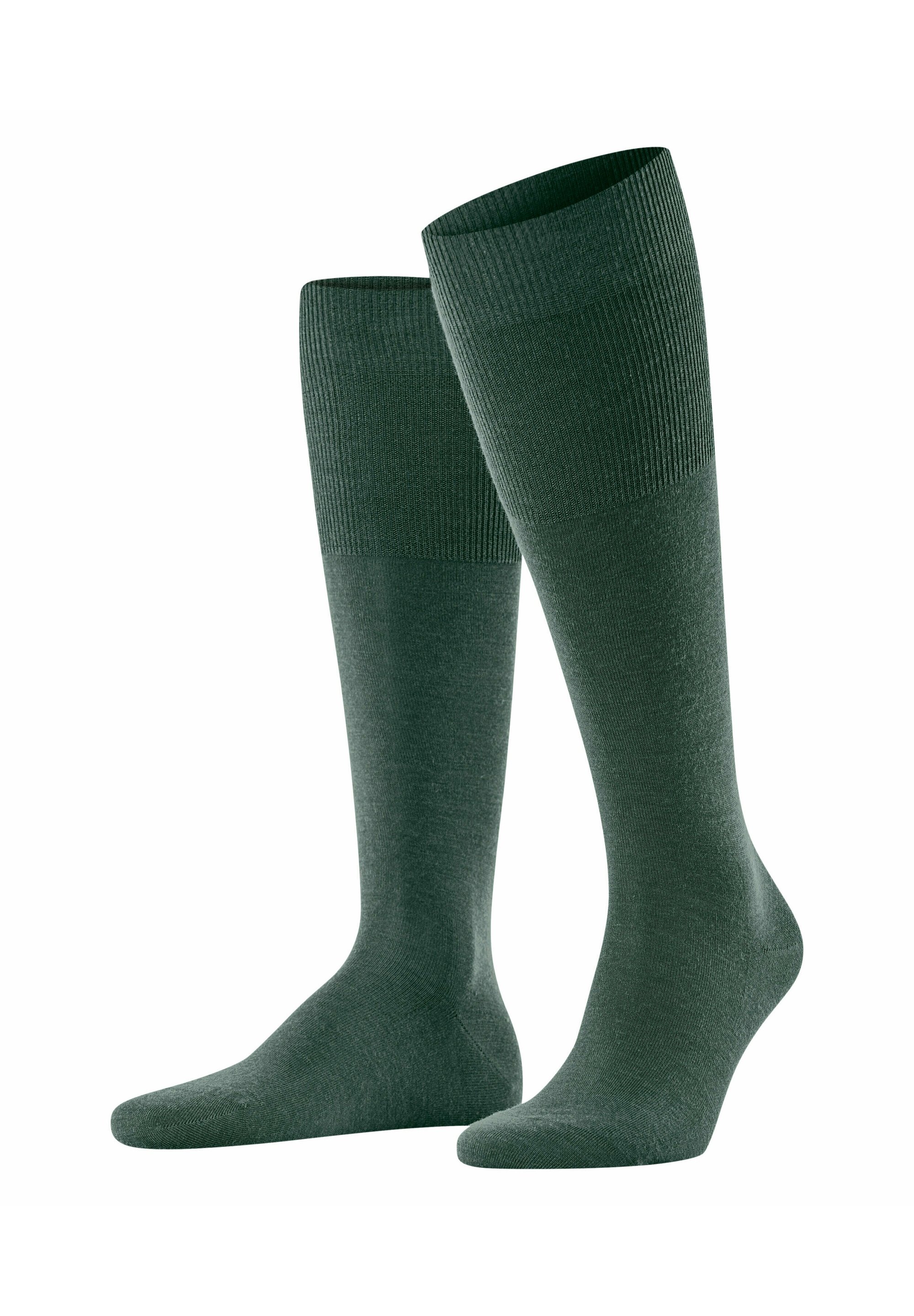 FALKE Calzini Airport M In Lana E Cotone | Verde Cacciatore, Taglia 41-42 | Uomo, Termoregolanti, Guida - 4