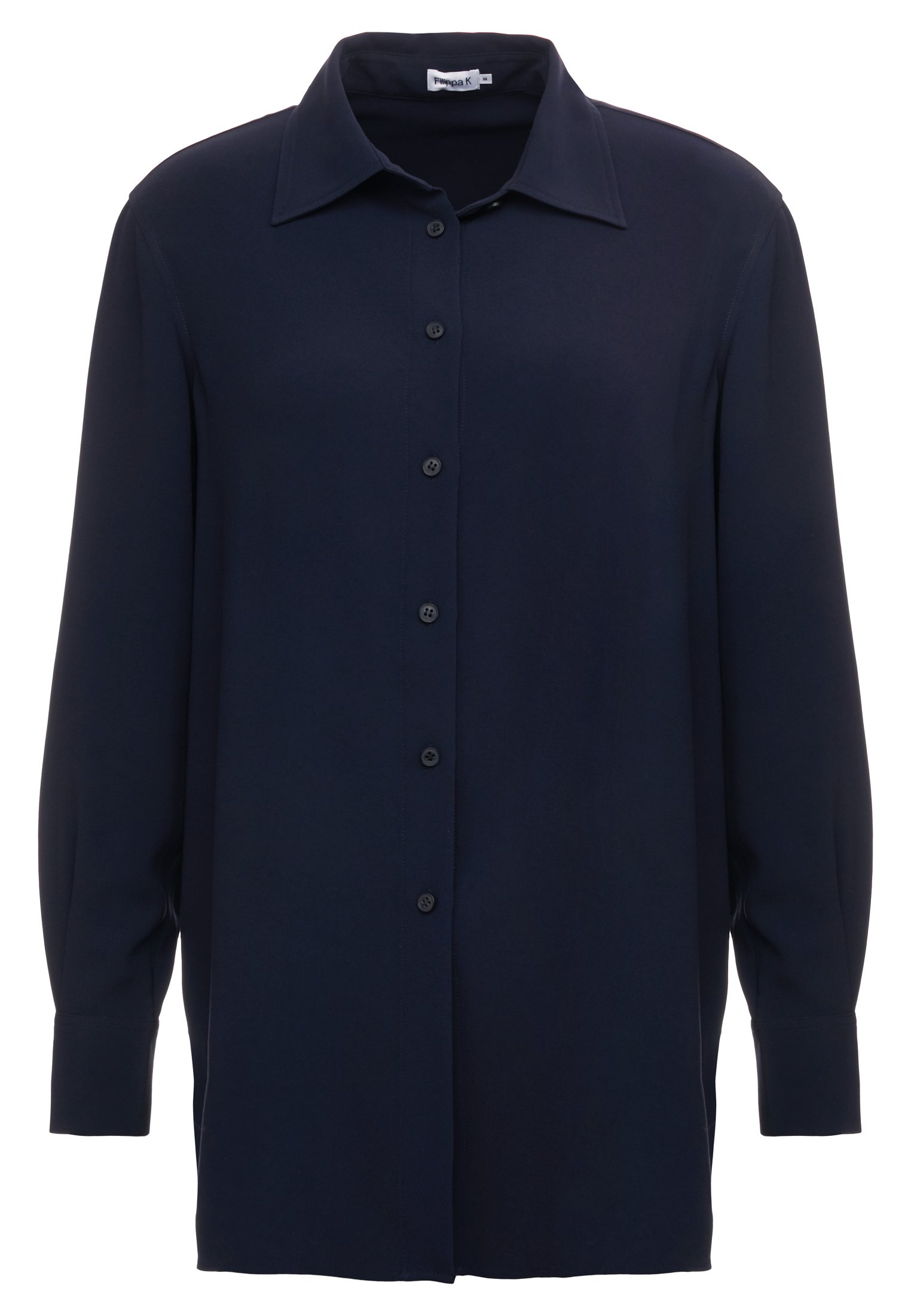Filippa K LONG CREPE SHIRT Skjorte navy Zalando.no Filippa K LONG CREPE SHIRT Skjorte navy Zalando.no
