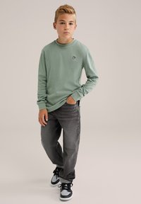 WE Fashion Hosszú ujjú felső - pastel green