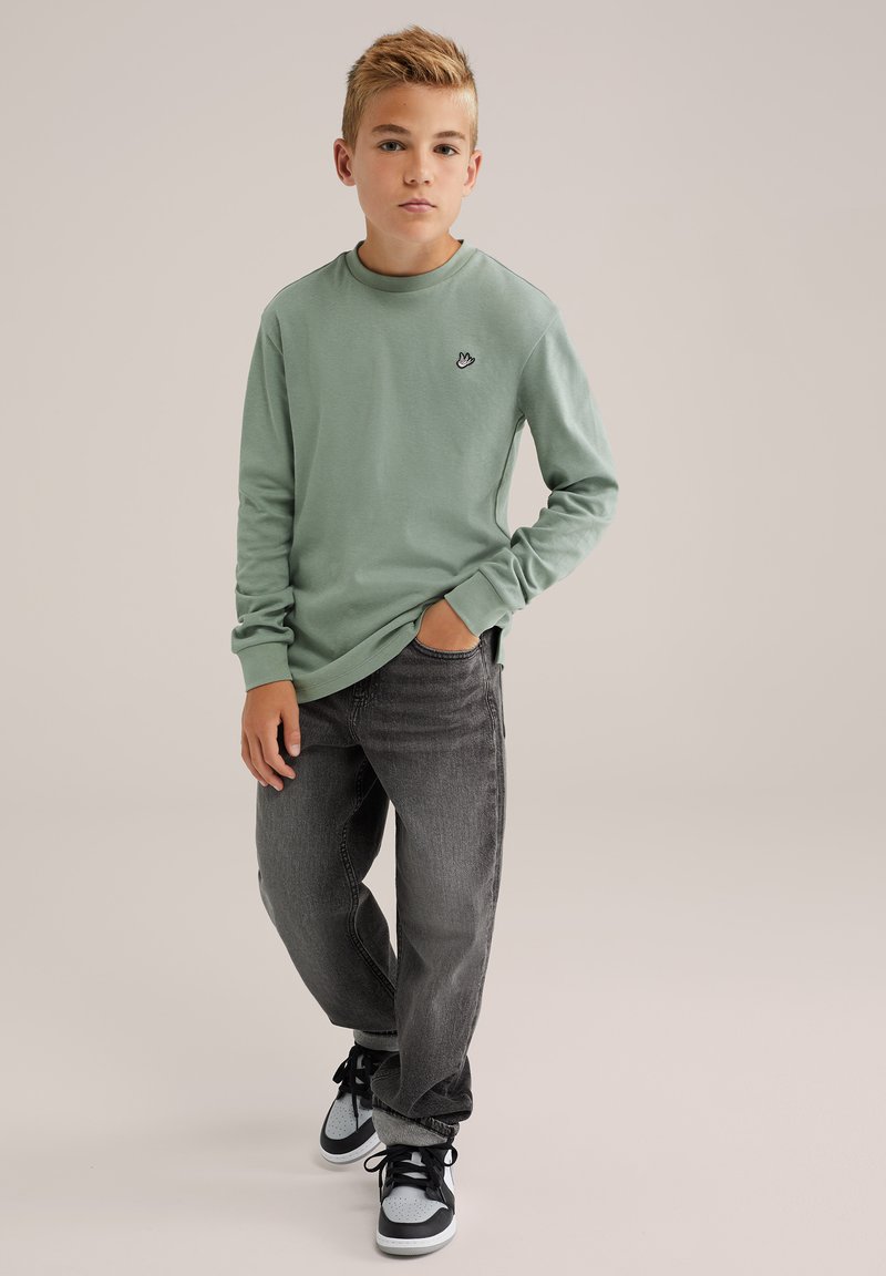 WE Fashion Hosszú ujjú felső - pastel green